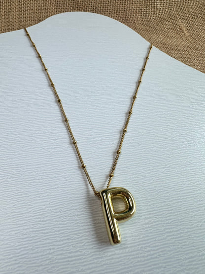 Bubble Initial Necklace