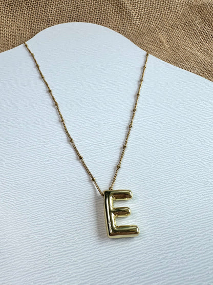 Bubble Initial Necklace