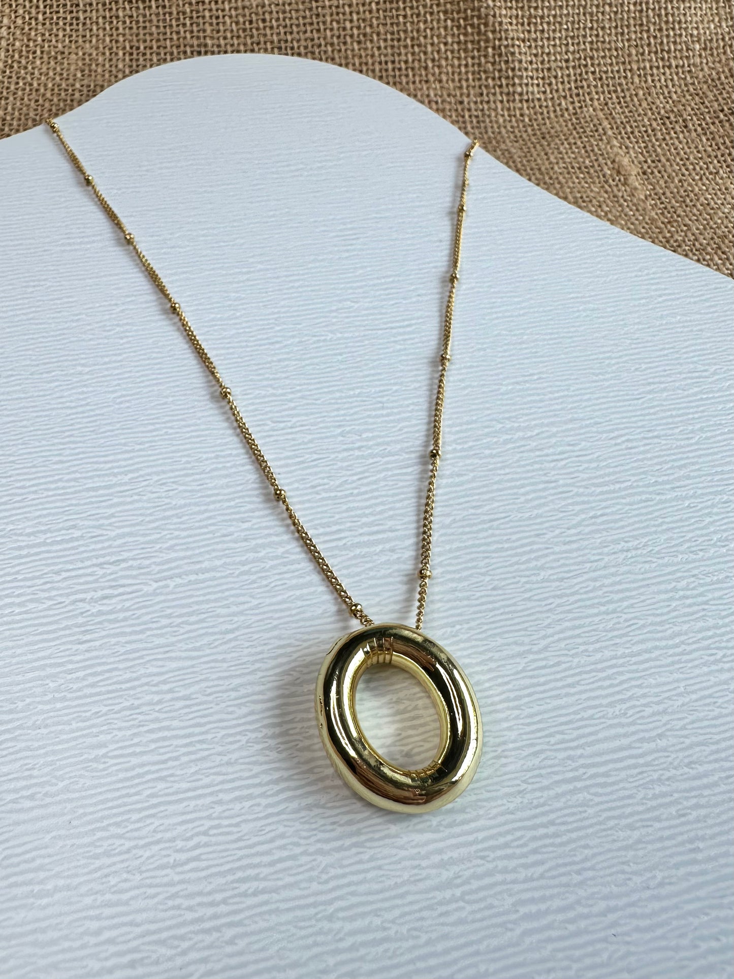 Bubble Initial Necklace
