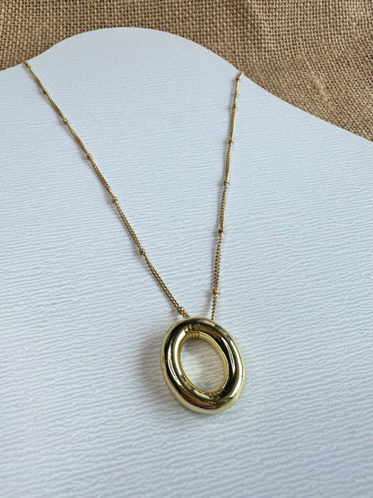 Bubble Initial Necklace