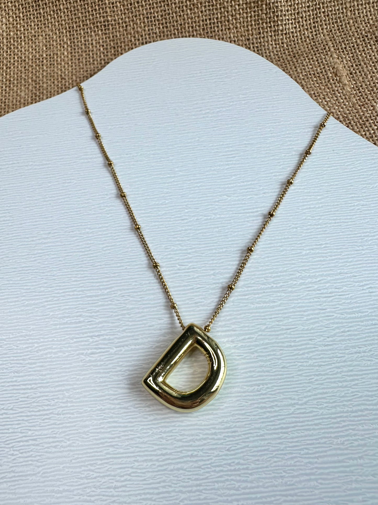 Bubble Initial Necklace