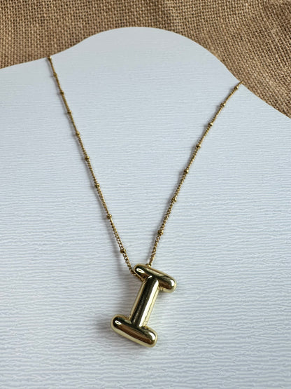 Bubble Initial Necklace